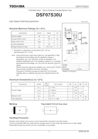 DSF07S30U(TPH3 Datasheet Cover