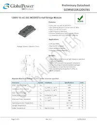GCMS010A120S7B1 Datasheet Cover