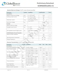 GCMS020A120S1-E1 Datasheet Pagina 2