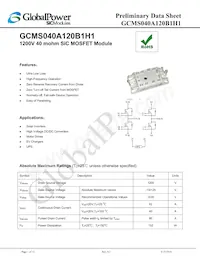 GCMS040A120B1H1 Datasheet Cover