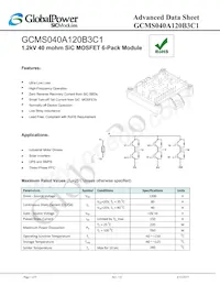 GCMS040A120B3C1 Datasheet Cover