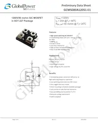 GCMS080A120S1-E1 Datasheet Cover