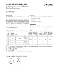 HSMS-270C-TR1 Datasheet Cover