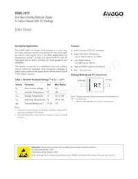 HSMS-285Y-TR1G Datasheet Cover