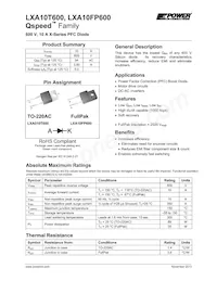 LXA10FP600 Datasheet Cover
