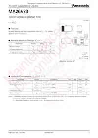 MA26V2000A Datasheet Cover