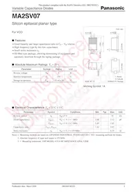 MA2SV0700L Datasheet Cover