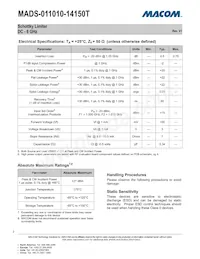 MADS-011010-14150T Datasheet Page 2