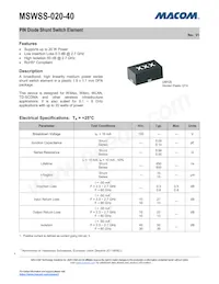 MSWSS-020-40 Datasheet Copertura