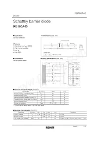 RB160A40T-32 Datasheet Cover