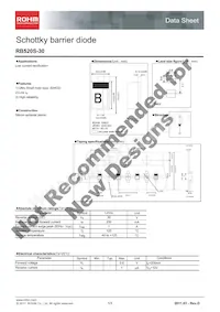 RB520S-30FTE61 Datasheet Cover