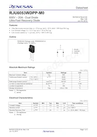 RJU6053WDPP-M0#T2 Datasheet Cover