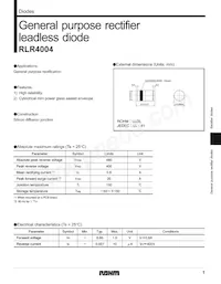 RLR4004TE-21 Datasheet Cover