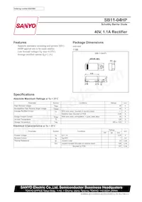 SB11-04HP-TR-E Datasheet Cover