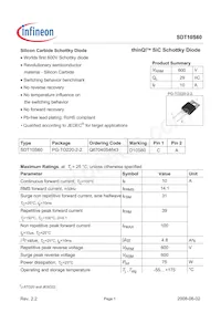 SDT10S60 데이터 시트 표지