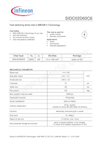 SIDC02D60C6X1SA4 Datenblatt Cover