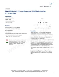 SKY16602-632LF Datasheet Cover