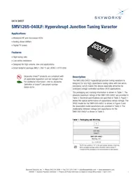 SMV1265-040LF數據表 封面