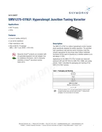 SMV1275-079LF Datasheet Cover