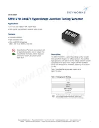SMV1770-040LF Datasheet Cover