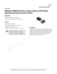 SMV2203-040LF Datasheet Cover