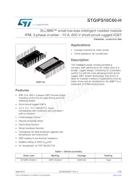 STGIPS10C60-H Datasheet Cover
