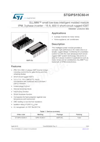 STGIPS15C60-H Datenblatt Cover