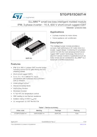 STGIPS15C60T-H Datasheet Cover