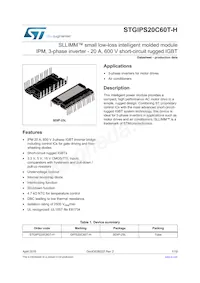 STGIPS20C60T-H Datasheet Cover