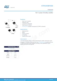 STPS30SM100SFP Datasheet Cover