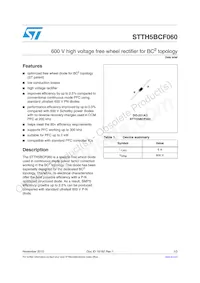 STTH5BCF060 Datenblatt Cover