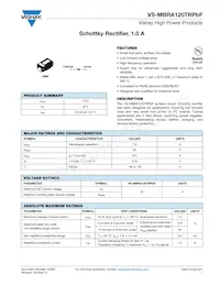 VS-MBRA120TRPBF Datasheet Cover