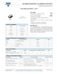 VS-MBRS190TRPBF Datasheet Cover