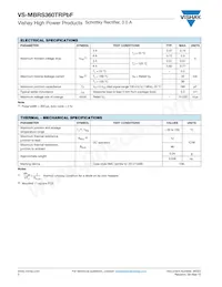 VS-MBRS360TRPBF Datasheet Pagina 2