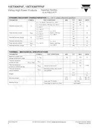 15ETX06FP Datasheet Page 2