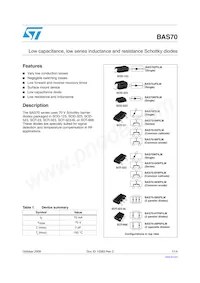 BAS70-08SFILM Datasheet Cover