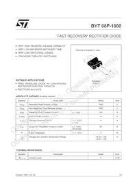 BYT08P-1000 Datenblatt Cover