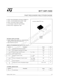 BYT30PI-1000RG Datasheet Cover