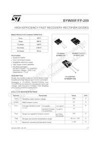 BYW80FP-200 Datasheet Cover