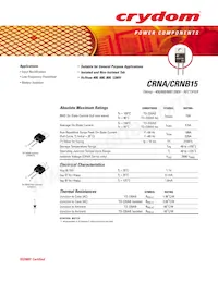 CRNB15-1200 Datasheet Cover
