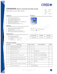 CSD08060A Datasheet Cover