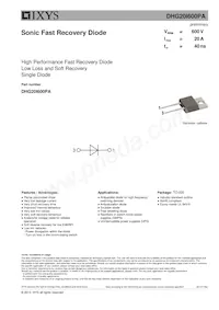 DHG20I600PA Datenblatt Cover