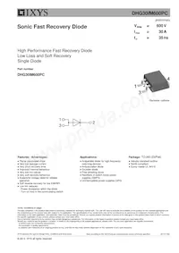 DHG30IM600PC-TRL Datenblatt Cover