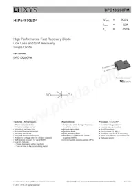 DPG10I200PM Datasheet Cover