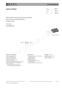 DPG30I400HA 데이터 시트 표지