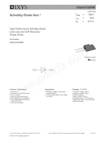 DSA10I100PM Datasheet Cover