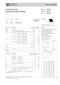 DSEI19-06AS-TUB數據表 封面