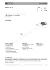 DSEP15-06B Datasheet Cover