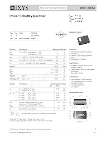 DSS1-100AA Datasheet Cover