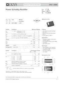 DSS1-40BA Datasheet Cover